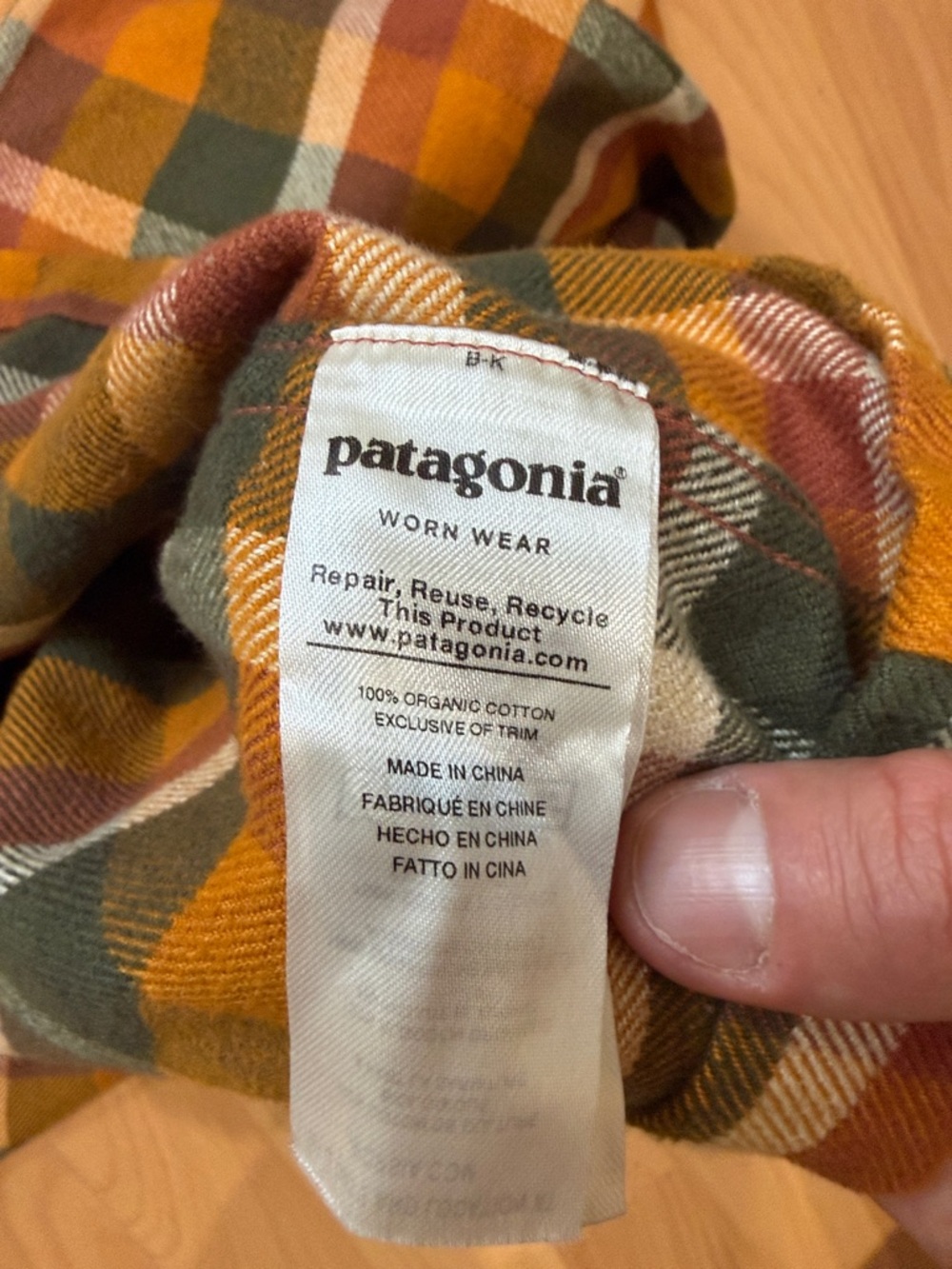 Patagonia Flannel Heavyweight Organic Cotton - Picture 5 of 5